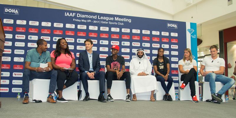 Olympic%20and%20World%20Champions%20line%20up%20%20on%20stage%20as%20Christian%20Taylor%20%20and%20Michelle%20Carter%20lead%20conversation-web