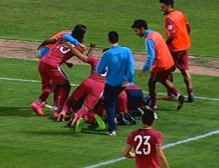 فرحة لاعبي النصر