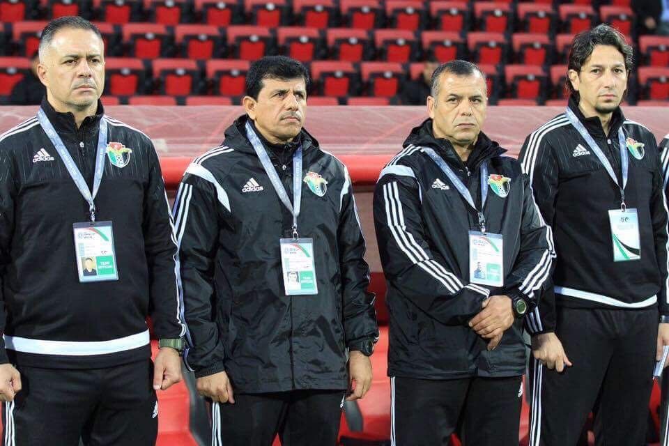 الجهاز الفني والإداري لمنتخب الاردن