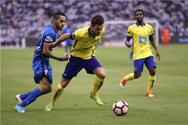 جانب من مباراة الهلال والنصر بالدوري السعودي