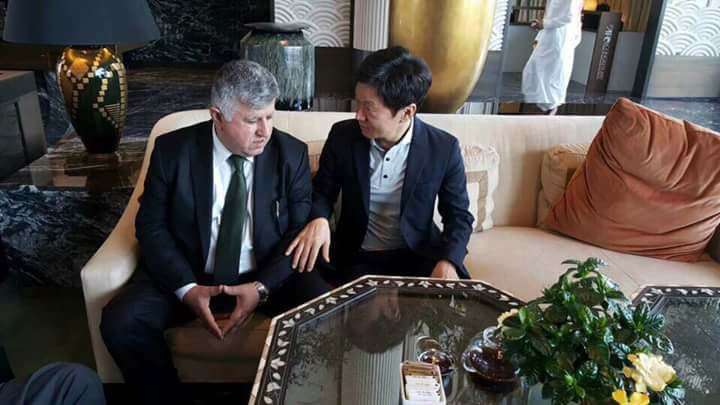 عبد الخالق مسعود مع نظيره الكوري