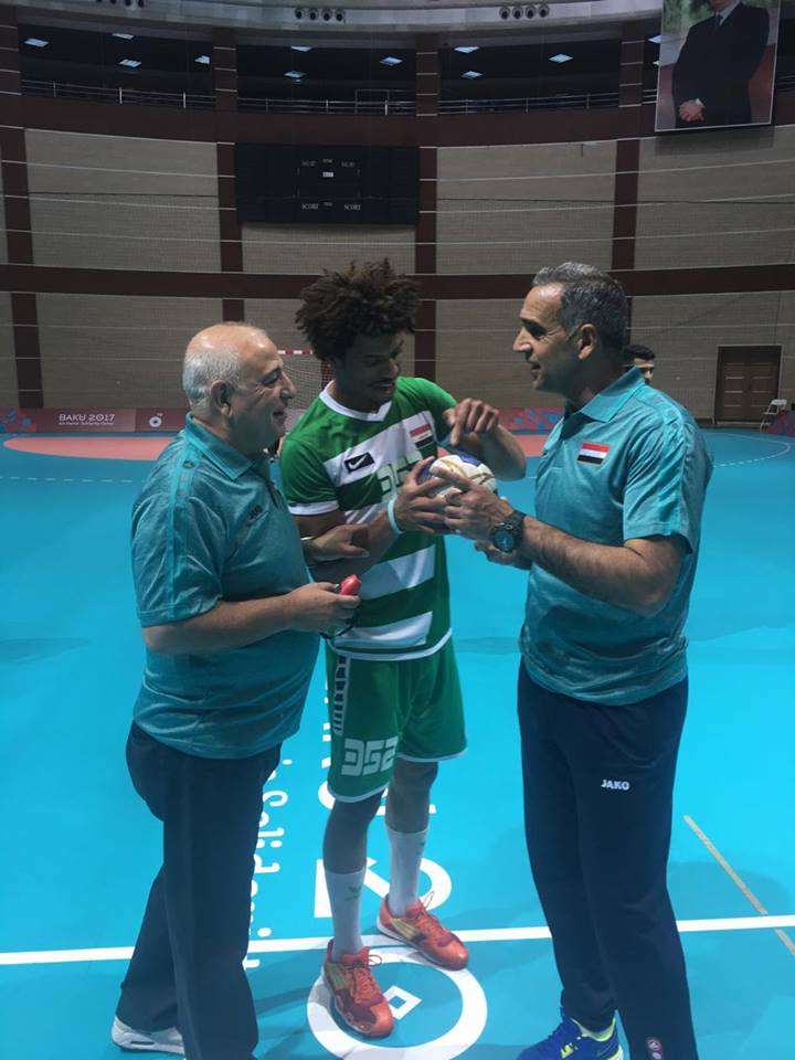 ظافر صاحب خلال الحصة التدريبية