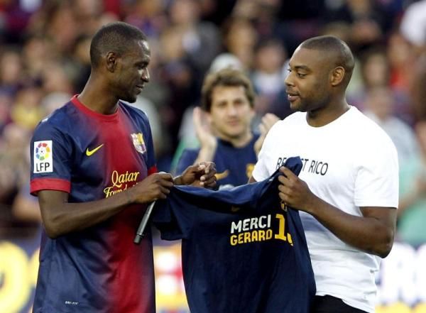 أبيدال خلال توديعه في كامب نو