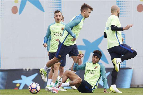من تدريبات برشلونة