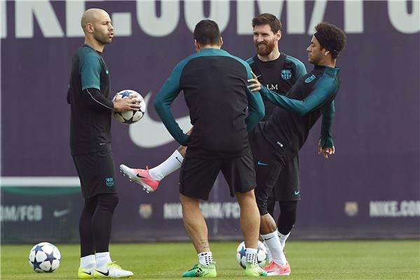 ماسكيرانو في تدريبات برشلونة