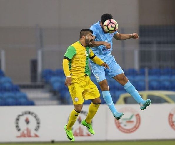 لقطة من مباراة الرفاع مع المالكية