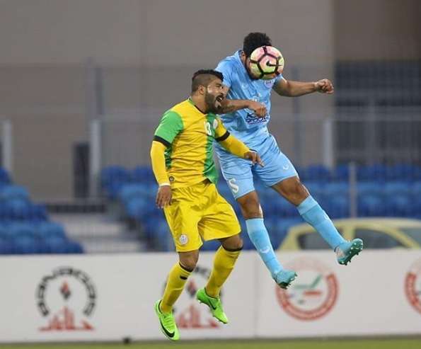 لقطة من مباراة الرفاع مع المالكية