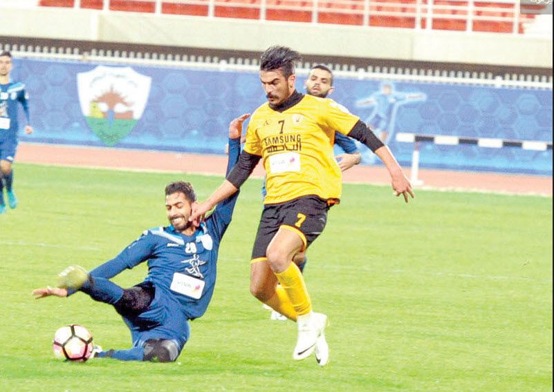 جانب من مواجهة سابقة بين القادسية واليرموك