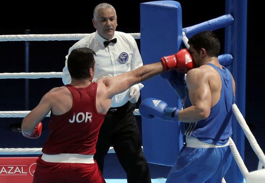 جانب من مواجهة الأردني عشيش