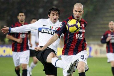 جانب من لقاء إنتر ميلان و بولونيا