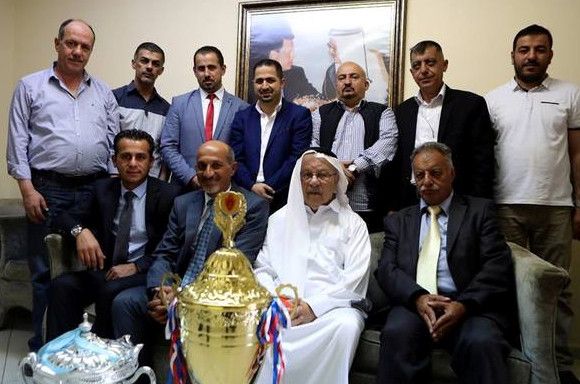 من زيارة نادي أهلي الخليل للنادي الفيصلي اليوم