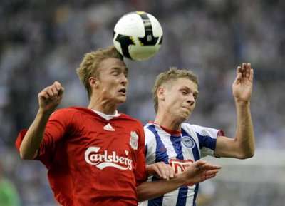 لقطة من أخر لقاء جمع ليفربول مع هيرتا برلين 2008