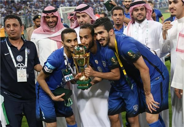 جانب من إحتفالات الهلال باللقب