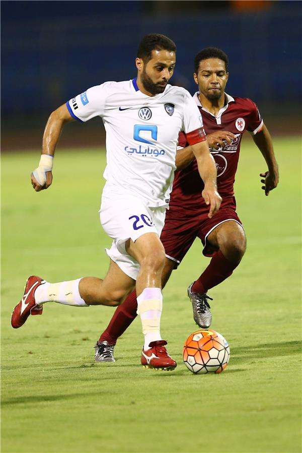 القحطاني في مباراة سابقة مع الهلال
