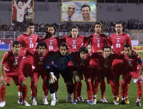 المنتخب الايراني قبل اللقاء