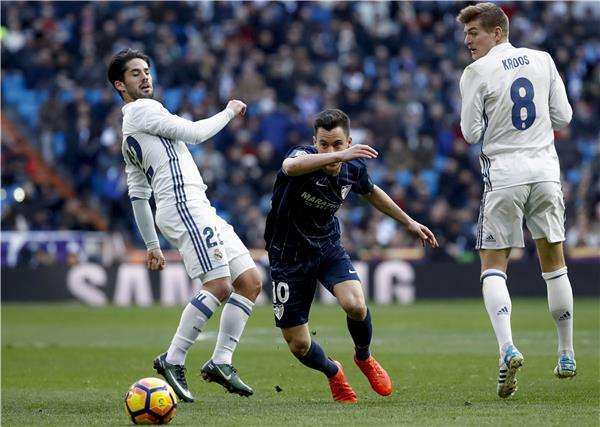 من مباراة سابقة بين ريال مدريد ومالاجا