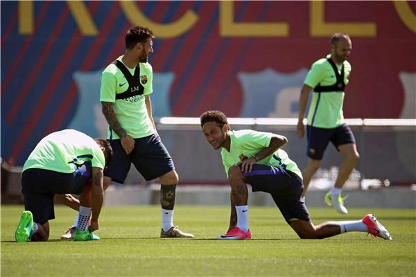 من تدريبات برشلونة