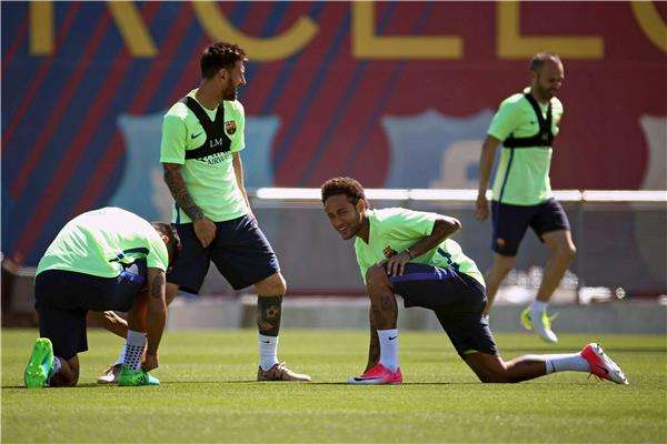 من تدريبات برشلونة