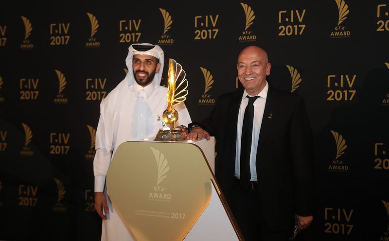 فيريرا خلال تسلم الجائزة