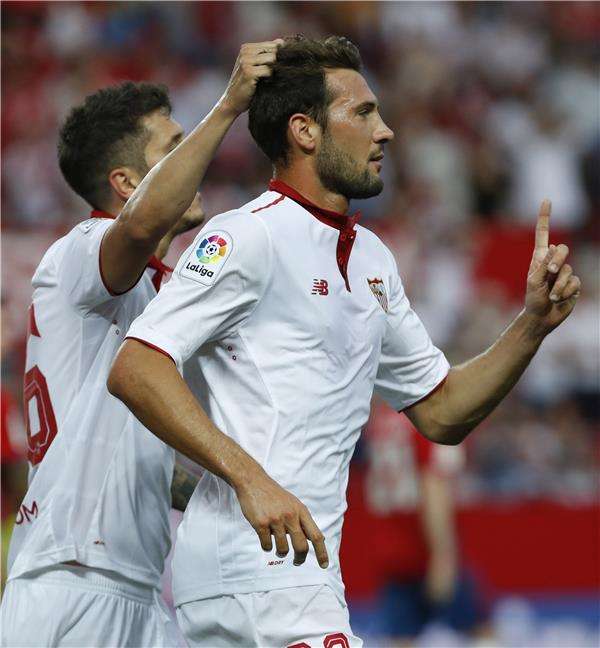 جانب من لقاء إشبيلية وأوساسونا