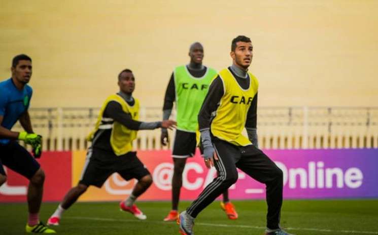 جانب من تدريبات الأهلي طرابلس