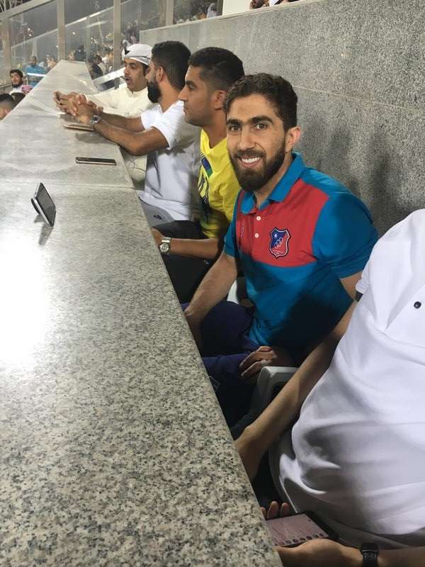  الطوقي مع الخطيب في استاد الكويت اليوم