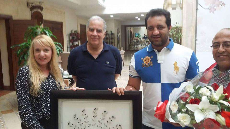 وفد الإفريقي التونسي مع زادة واحمد مرتضى 