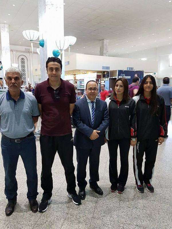 بعثة منتخب تونس بمطار قرطاج الدولي
