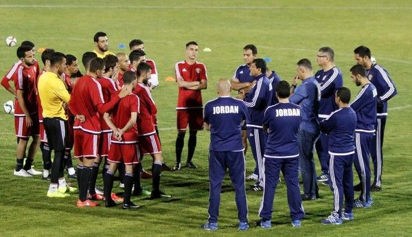من تدريبات منتخب الأردن