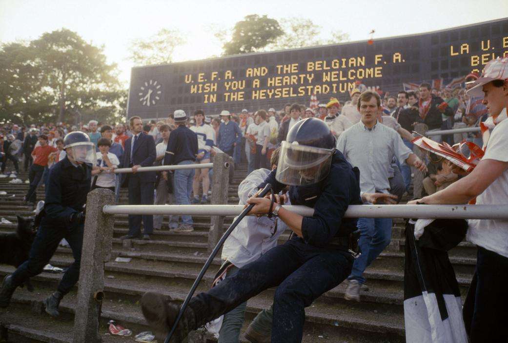 جانب من كارثة ملعب هيسيل