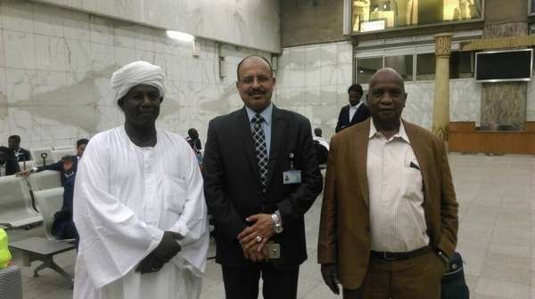 استقبال بعثة الهلال الابيض بمصر