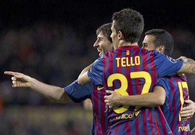 كريستيان تيو بقميص برشلونة