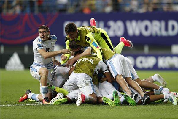 فرحة لاعبو أوروجواي