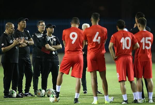 من المعسكر الأول لمنتخب تونس