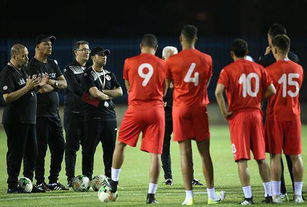 من المعسكر الأول لمنتخب تونس