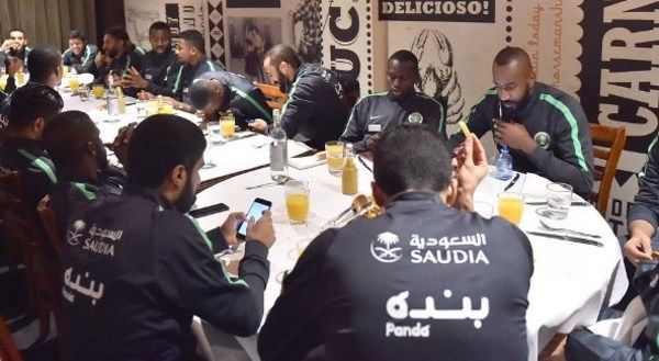 لاعبو المنتخب السعودي