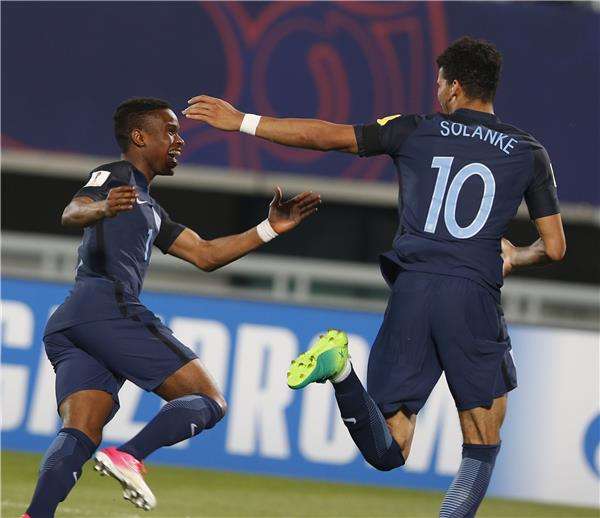 فرحة لاعبي المنتخب الإنجليزي