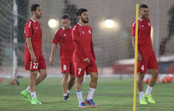 جانب من استعدادات المنتخب اللبناني