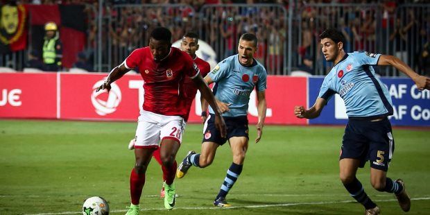 لقطة من مباراة الأهلى والوداد