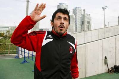 جينارو جاتوزو لاعب نادي ميلان الإيطالي