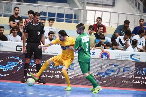 لقطة من مباريات الدورة