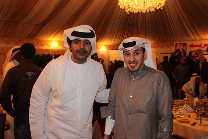 المعلق فارس عوض مع مشرف عام كووورة عمر المطيري