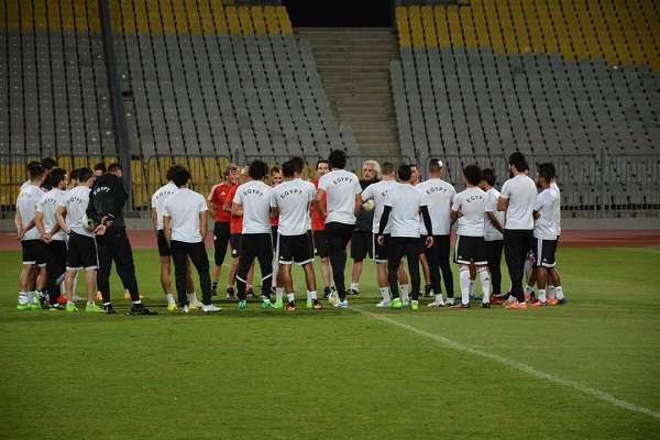 صورة أرشيفية من تدريبات منتخب مصر