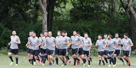 من تدريبات منتخب الأردن