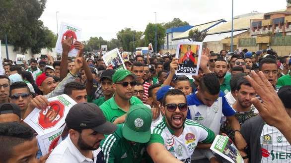 من المسيرة التي قام بها جمهور الرجاء