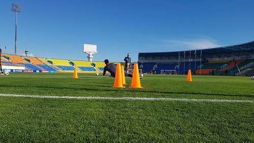 جانب من تدريبات المنتخب المكسيكي في مدينة كازان