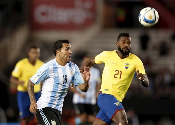 تيفيز مع منتخب الأرجنتين