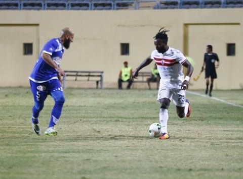 جانب من مباراة الزمالك وأسوان