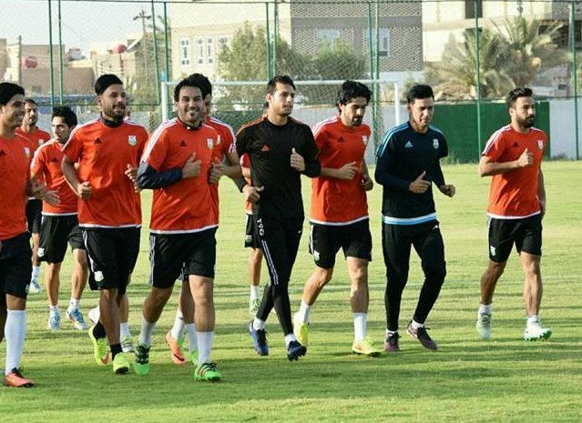 جانب من تدريبات نفط الوسط