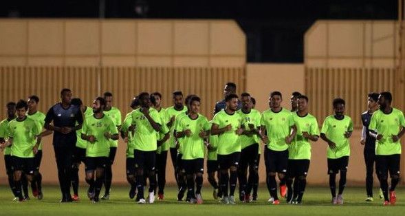 جانب من تدريبات النصر